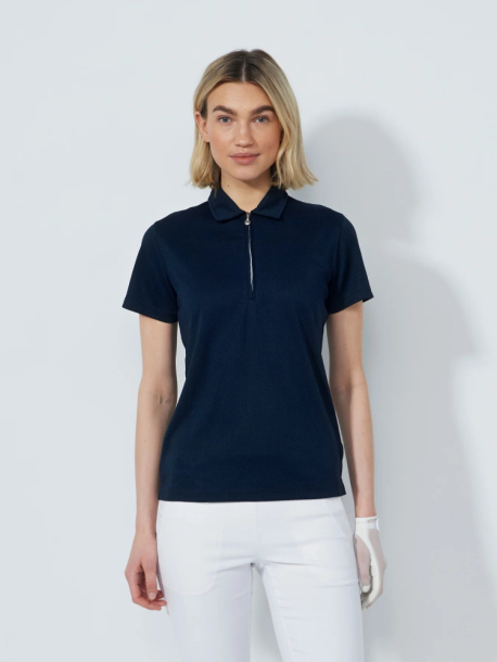 Daily Sports Peoria SS Polo Shirt - Navy i gruppen Golfklder / Golfklder Dam / Piktrjor hos Tee Two Green AB (001-151-590)