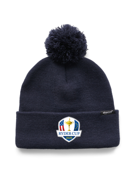 Abacus Ryder Cup 2025 Edison Knitted Hat - Navy i gruppen Golfklder / Kepsar hos Tee Two Green AB (0752-300)