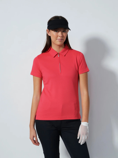 Daily Sports Peoria SS Polo Shirt - Intense Coral i gruppen Golfklder / Golfklder Dam / Piktrjor hos Tee Two Green AB (1000010-874)