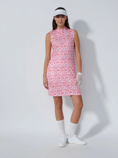 Daily Sports Sheermotion SL Dress - Leo Coral i gruppen Golfklder / Golfklder Dam / Shorts/Kjolar hos Tee Two Green AB (1000416-178)