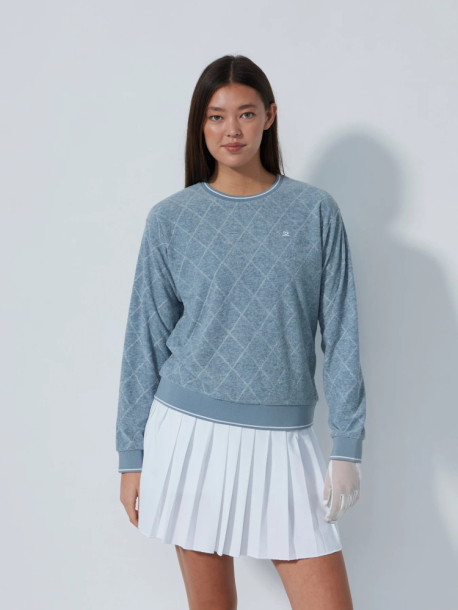 Daily Sports Terry Touch Sweatshirt - Grey Melange i gruppen Golfklder / Golfklder Dam / Trjor hos Tee Two Green AB (1000444-795)