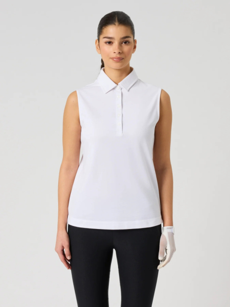 Daily Sports Fairway SL Polo Shirt - White i gruppen Golfkl�der / Golfkl�der Dam / Pik�tr�jor hos Tee Two Green AB (1000482-100)