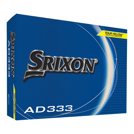 Srixon AD333 2024 - Tour Yellow med personligt tryck i gruppen Golfbollar / Bollar med personligt tryck hos Tee Two Green AB (10344883-PT)