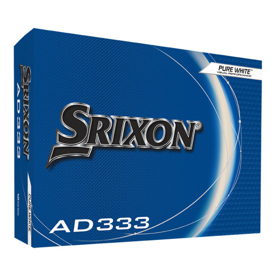 Srixon AD333 2024 - White med personligt tryck i gruppen Golfbollar / Bollar med personligt tryck hos Tee Two Green AB (10344886-PT)