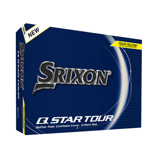 Srixon Q-Star Tour 2024 - Tour Yellow med personligt tryck i gruppen Golfbollar / Bollar med personligt tryck hos Tee Two Green AB (10345383-PT)