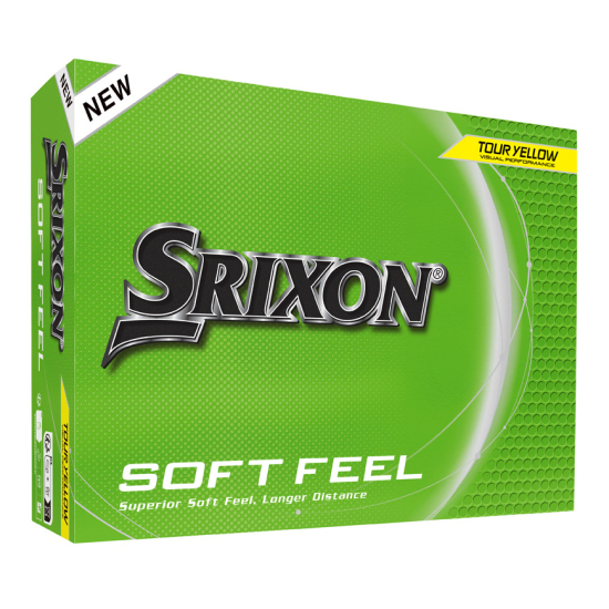 Srixon 2025 Soft Feel - Tour Yellow i gruppen Golfbollar / Nya Golfbollar hos Tee Two Green AB (10352312)