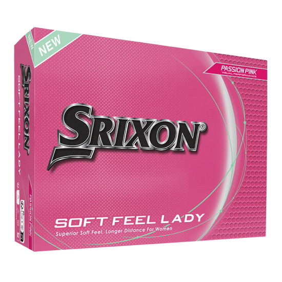 Srixon 2025 Soft Feel Lady - Passion Pink i gruppen Golfbollar / Nya Golfbollar hos Tee Two Green AB (10352419)