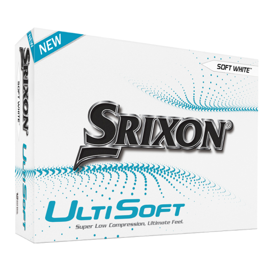 Srixon 2025 UltiSoft - White med personligt tryck i gruppen Golfbollar / Bollar med personligt tryck hos Tee Two Green AB (10355893-PT)
