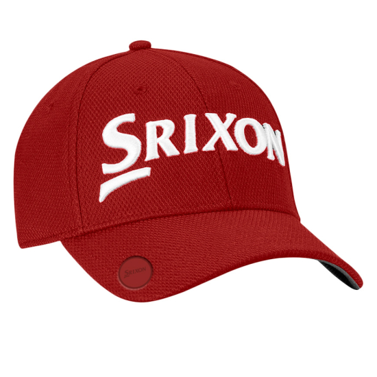 Srixon Ball Marker Cap - Red i gruppen Golfkl�der / Kepsar hos Tee Two Green AB (12133570)