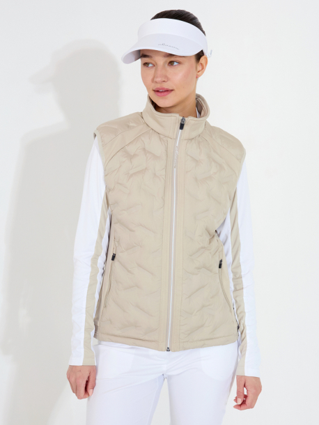 Abacus Lds Portrush Hybrid Vest - Light Sand i gruppen Golfkl�der / Golfkl�der Dam / Jackor/V�star hos Tee Two Green AB (2345-172)