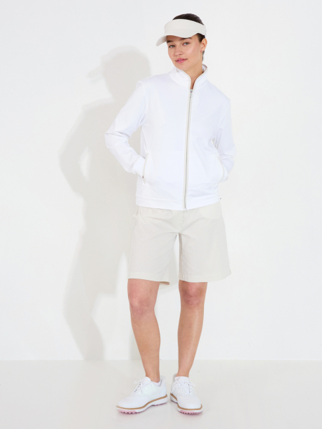 Abacus Lds Bovey Midlayer Jacket - White/Light Sand i gruppen Golfkl�der / Golfkl�der Dam / Jackor/V�star hos Tee Two Green AB (2429-142)