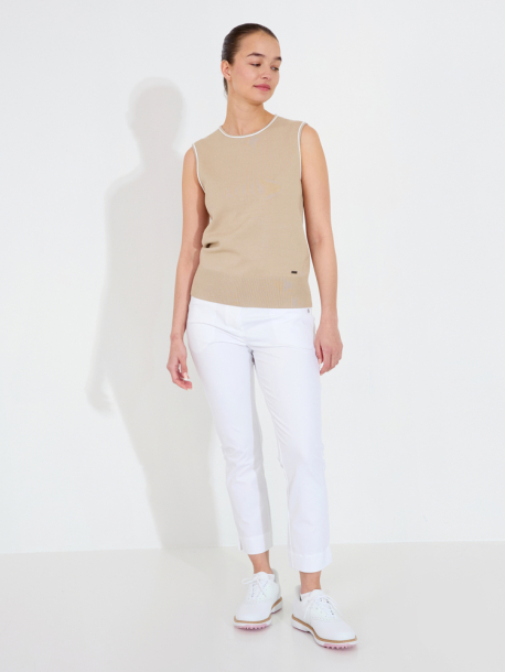 Abacus Lds Niblick Sleeveless - Light Sand i gruppen Golfkl�der / Golfkl�der Dam / Tr�jor hos Tee Two Green AB (2533-172)