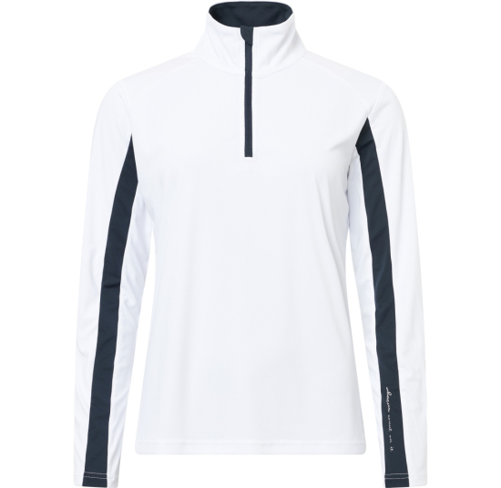 Abacus Lds Aloha UV Longsleeve - White/Navy i gruppen Golfklder / Golfklder Dam / Trjor hos Tee Two Green AB (2771-193)