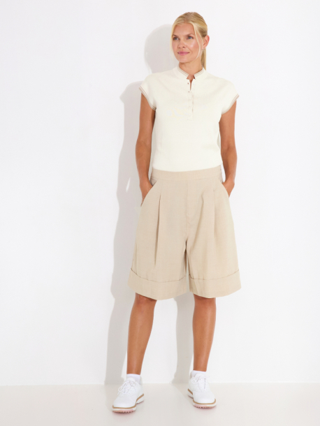 Abacus Lds Fortrose Shorts - Light Sand i gruppen Golfkl�der / Golfkl�der Dam / Shorts/Kjolar hos Tee Two Green AB (2884-172)