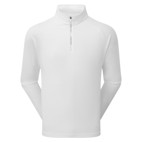 Footjoy Mens Wordmark Chill Out - White/Grey i gruppen Golfkl�der / Golfkl�der Herr / Tr�jor hos Tee Two Green AB (39358)