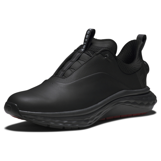 Footjoy Mens Quantum Boa - Black/Grey/Red i gruppen Golfskor / Golfskor Herr hos Tee Two Green AB (57036M)