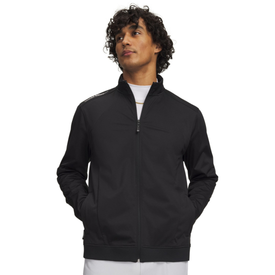 Under Armour Mens Drive Wind Full Zip - Black i gruppen Golfkläder / Golfkläder Herr / Jackor/Västar hos Tee Two Green AB (6009751-001)