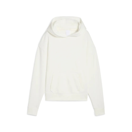 Puma Womens Cloudspun Fleece Hoodie - Warm White i gruppen Golfkl�der / Golfkl�der Dam / Tr�jor hos Tee Two Green AB (629377-02)