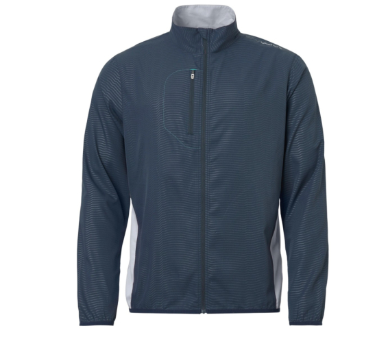 Abacus Mens Lanark Stretch Wind Jacket - Navy/Lt Grey i gruppen Golfklder / Golfklder Herr / Jackor/Vstar hos Tee Two Green AB (6296-373)