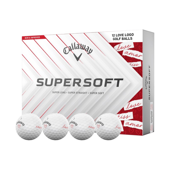 Callaway Supersoft 2025 - Love i gruppen Golfbollar / Nya Golfbollar hos Tee Two Green AB (64193621295)