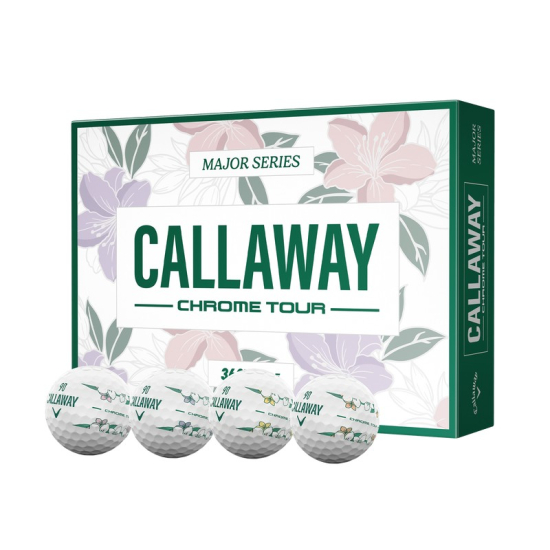 Callaway Chrome Tour 2026 Limited Edition April Major i gruppen Golfbollar / Nya Golfbollar hos Tee Two Green AB (6432063128368)