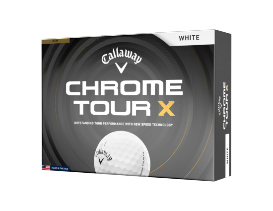 Callaway Chrome Tour X 2026 - White i gruppen Golfbollar / Nya Golfbollar hos Tee Two Green AB (643226312)