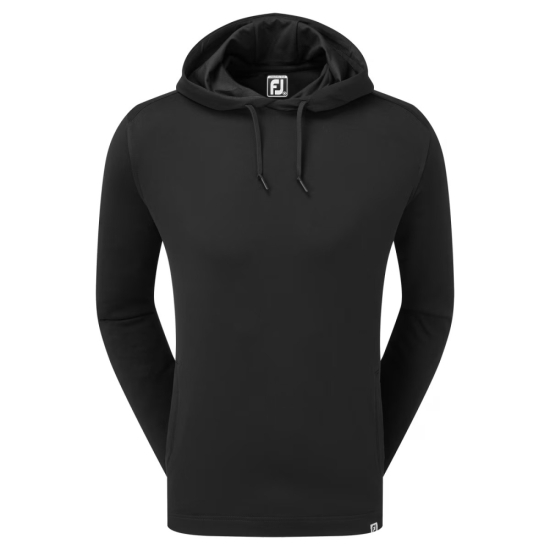 Footjoy Mens Lightweight Hoodie - Black i gruppen Golfkl�der / Golfkl�der Herr / Tr�jor hos Tee Two Green AB (80153)