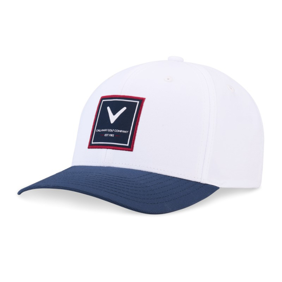 Callaway Rutherford 2026 Cap - White/Navy i gruppen Golfkl�der / Kepsar hos Tee Two Green AB (A00058_Q0175)