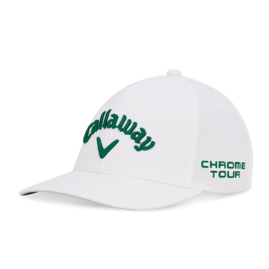 Callaway Tour Authentic Performance Pro Cap 2026 - White/Green i gruppen Golfkl�der / Kepsar hos Tee Two Green AB (A01076_L0021)