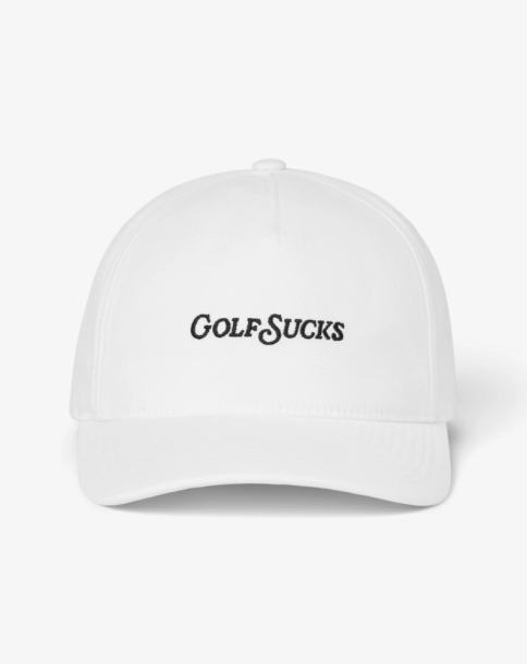 Travis Mathew Golf Sucks Snapback Hat - White i gruppen Golfkl�der / Kepsar hos Tee Two Green AB (A41430-1WHT)