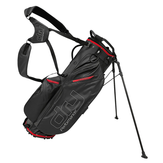 Dry Performance Waterproof Standbag 9 2024 - Black/Red i gruppen Golfbagar / B�rbagar hos Tee Two Green AB (BGDP9S-25)