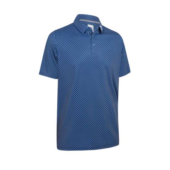 Callaway Mens Trademark Chev Polo - Peacoat i gruppen Golfklder / Golfklder Herr / Piktrjor hos Tee Two Green AB (CGKSF067-410)
