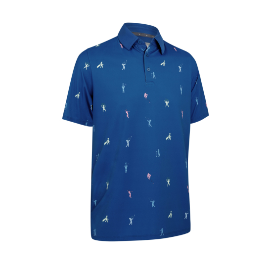 Callaway Mens Time Lapse Polo - Galaxy Blue i gruppen Golfklder / Golfklder Herr / Piktrjor hos Tee Two Green AB (CGKSF078-402)