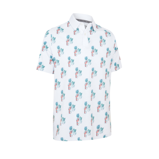 Callaway Mens 19th Hole Polo - Bright White i gruppen Golfklder / Golfklder Herr / Piktrjor hos Tee Two Green AB (CGKSF0A9-100)