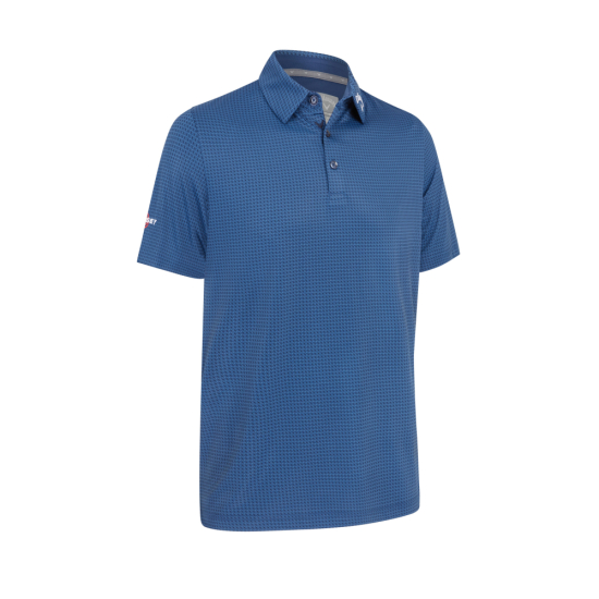 Callaway Mens Odyssey Print Polo - Peacoat i gruppen Golfklder / Golfklder Herr / Piktrjor hos Tee Two Green AB (CGKSF0B3-410)