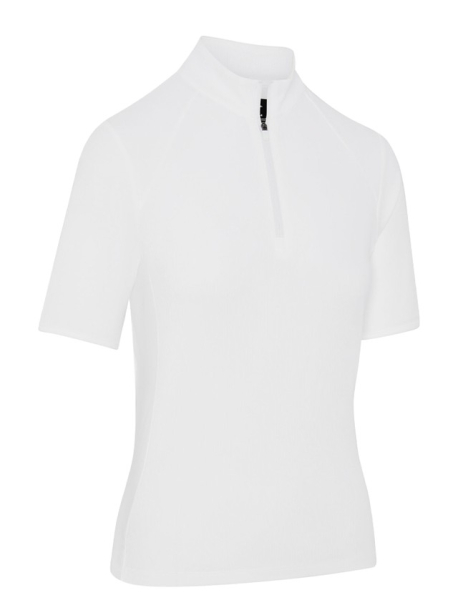 Callaway Womens Rib Play Polo - Brilliant White i gruppen Golfkl�der / Golfkl�der Dam / Pik�tr�jor hos Tee Two Green AB (CGKSG0C4-123)