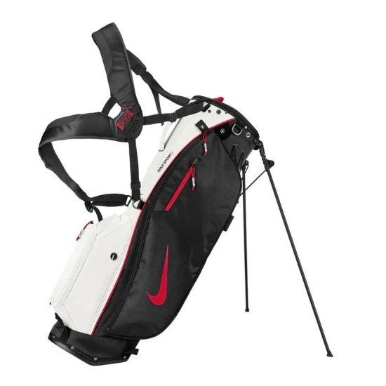 Nike Sport LIte Standbag - Black/White/Red i gruppen Golfbagar / B�rbagar hos Tee Two Green AB (CV1304-094)
