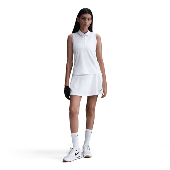 Nike Womens Dri-Fit Victory SL Polo - White i gruppen Golfkl�der / Golfkl�der Dam / Pik�tr�jor hos Tee Two Green AB (FQ1572-100)