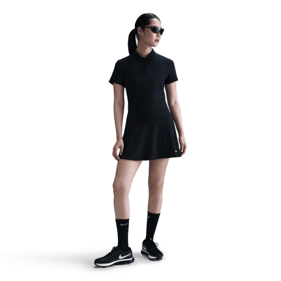 Nike Womens Dri-Fit Victory SS Polo - Black i gruppen Golfkl�der / Golfkl�der Dam / Pik�tr�jor hos Tee Two Green AB (FQ1574-010)