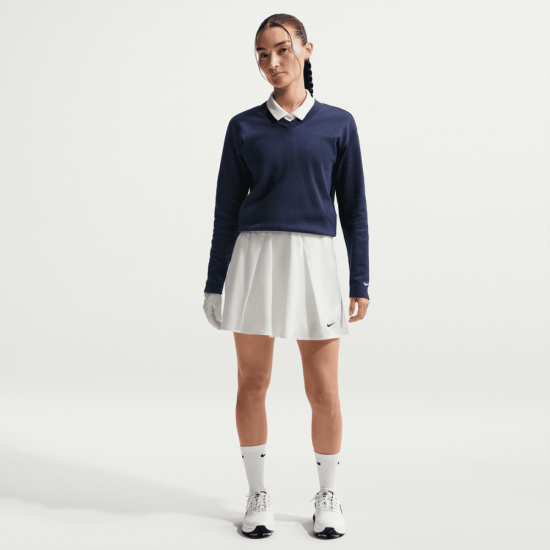 Nike Womens Dri-FIT Flouncy Skirt - White i gruppen Golfkl�der / Golfkl�der Dam / Shorts/Kjolar hos Tee Two Green AB (IH0515-133)
