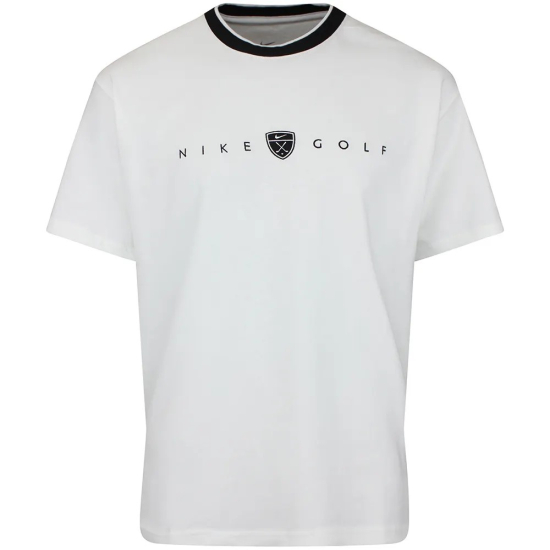 Nike Mens Golf Retro T-Shirt - White i gruppen Golfkl�der / Golfkl�der Herr / Pik�tr�jor hos Tee Two Green AB (IH2055-100)