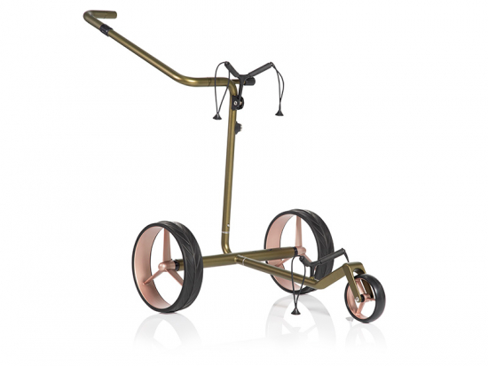 JuCad Carbon Travel Verde Ros 2.0 i gruppen Golfvagnar / Elektriska Golfvagnar hos Tee Two Green AB (JCT2-VRO)