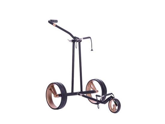 Jucad Phantom Titan Black on Black Ros� 3.0 i gruppen Golfvagnar / Elektriska Golfvagnar hos Tee Two Green AB (JPHANTOM3-BLR)