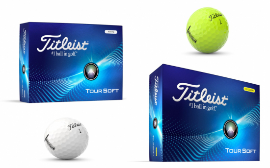 Titleist Tour Soft 2024 Logobollar i gruppen Golfbollar / Logobollar hos Tee Two Green AB (LB-TSO)