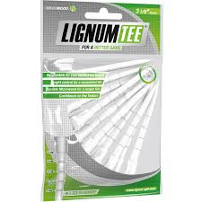 Lignum Lignum tee 82mm vita - 12-pack
