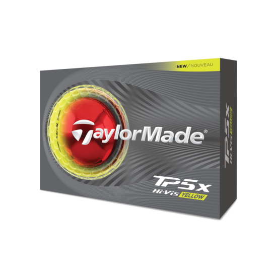 Taylormade TP5x 2026 - Yellow i gruppen Golfbollar / Nya Golfbollar hos Tee Two Green AB (M1049101)