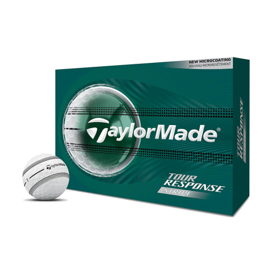 Taylormade Tour Response Stripe 2026 - Clear i gruppen Golfbollar / Nya Golfbollar hos Tee Two Green AB (M1068001)