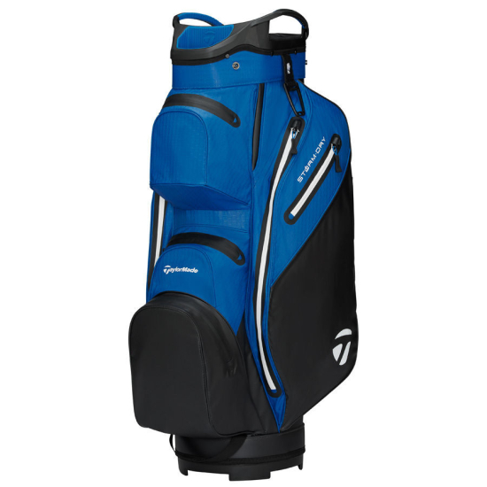 Taylormade Storm Dry Cartbag 2026 - Black/Blue i gruppen Golfbagar / Vagnbagar hos Tee Two Green AB (M2395301)