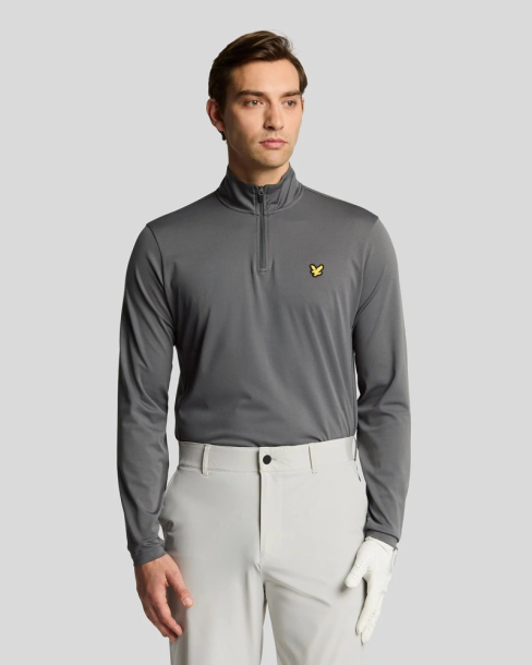 Lyle & Scott Mens Golf Course Midlayer - Granite i gruppen Golfklder / Golfklder Herr / Trjor hos Tee Two Green AB (ML2266G-W950)