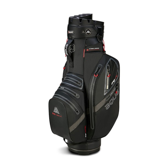 Big Max Aqua Silencio 4 Cartbag - Black i gruppen Golfbagar / Vagnbagar hos Tee Two Green AB (MX-B23.10.01.01)